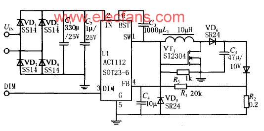 ACT112 降壓-升壓電路(應(yīng)用電路) http://www.asorrir.com