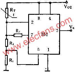 時(shí)基集成電路組成接近開(kāi)關(guān)電路圖 www.asorrir.com