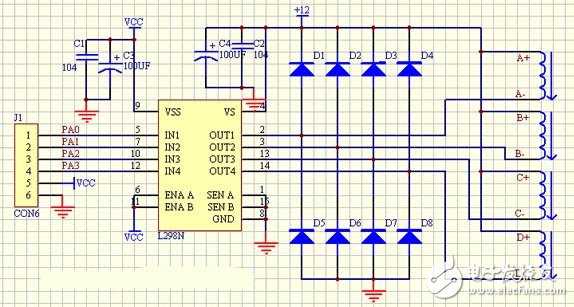 4相步進(jìn)電機(jī)驅(qū)動(dòng)電路