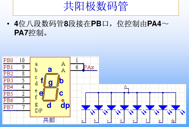 8段數碼管引腳圖,8段數碼管動態顯示詳解