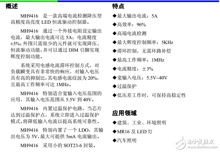 MH9416中文資料