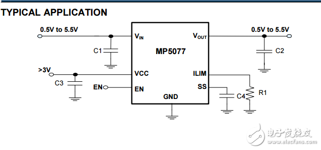 mp5077可編程電流限制低導(dǎo)通電阻負(fù)載開(kāi)關(guān)