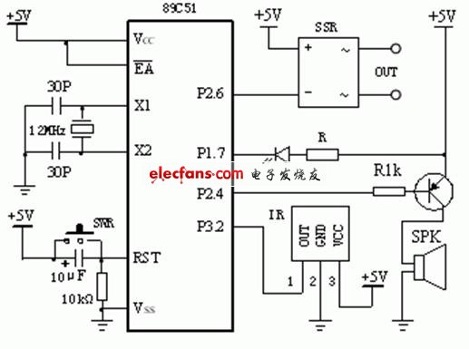 簡易紅外線遙控開關電路圖