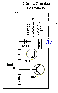簡易3V轉5V電源電路圖