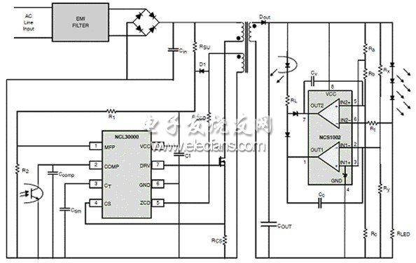 NCL30000 典型應(yīng)用原理圖