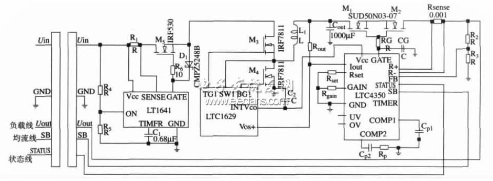 帶熱插拔和均流控制的開關電源模塊