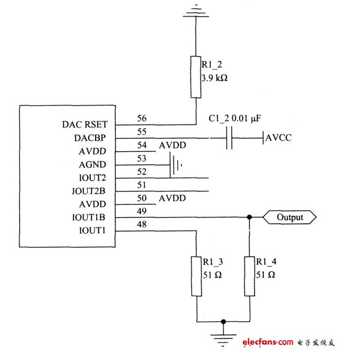 AD9854構成的信號發(fā)生電路圖