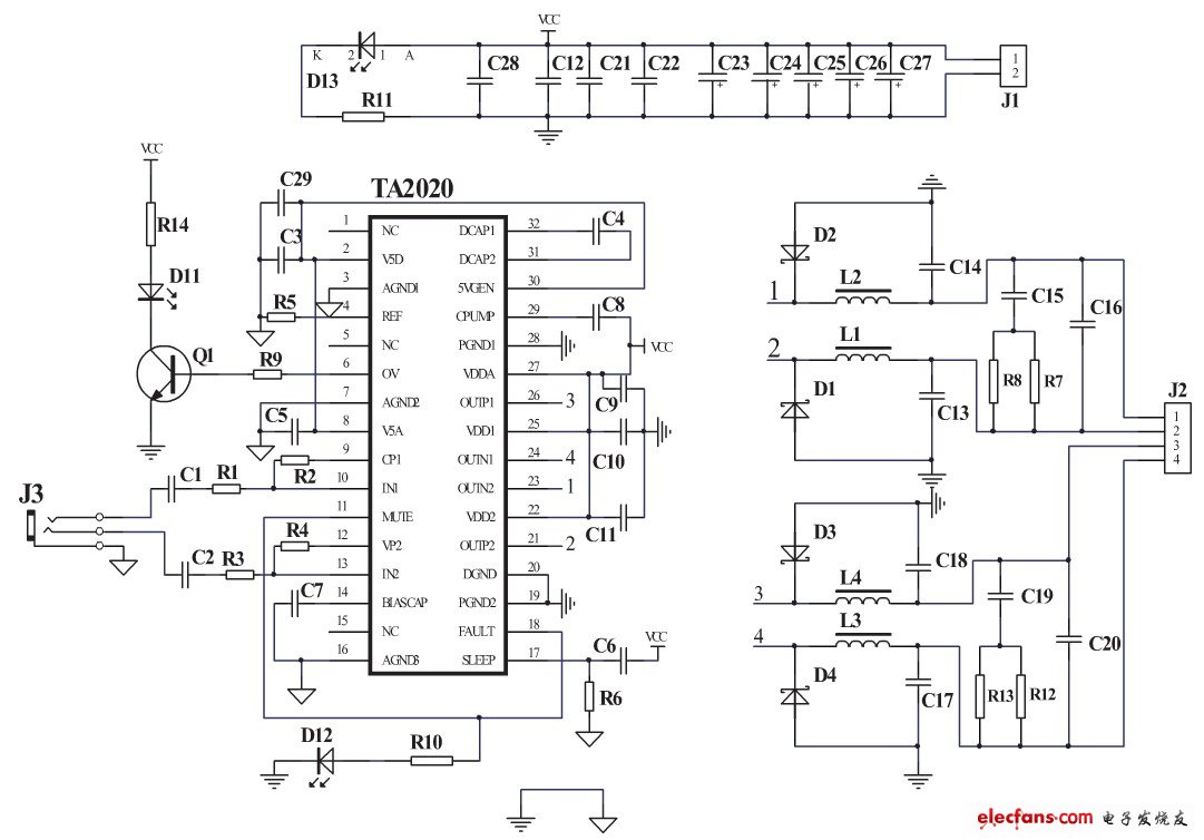 圖1整機電路原理圖