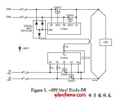 理想二極管保護(hù)電源接線錯誤