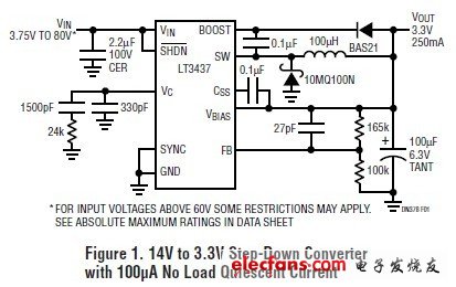 DN378 低靜態電流單片式降壓型穩壓器