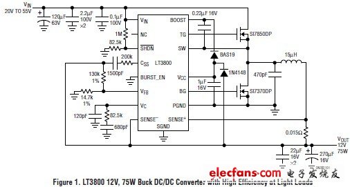 DN383 高電壓電流模式降壓轉(zhuǎn)換器