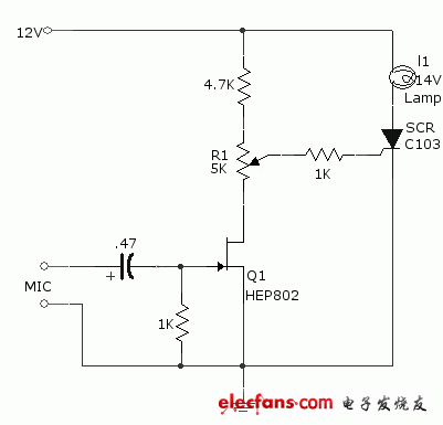 聲控燈原理電路