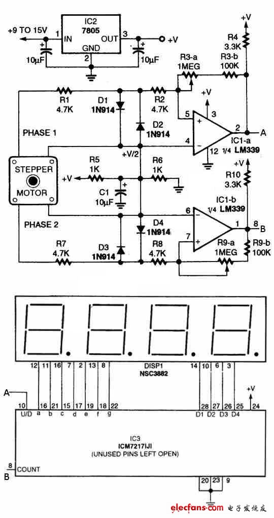 使用數字編碼的步進電機驅動電路