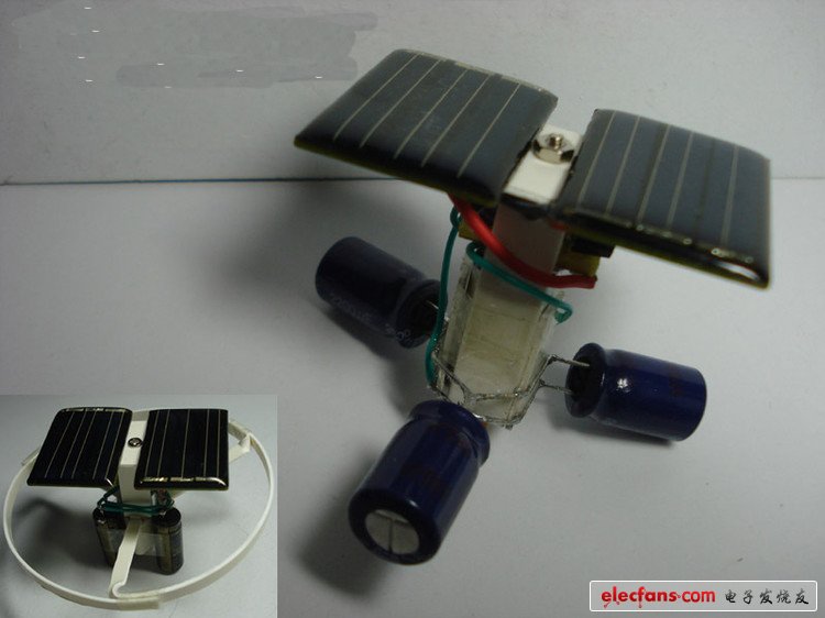 牛人造太陽能衛星機器人，光能陀螺式運動