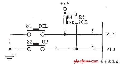 無(wú)線(xiàn)病房呼叫器主機(jī)鍵盤(pán)電路圖