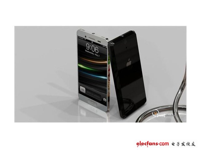 這款概念版的iPhone 5采用了液態(tài)金屬外殼和4英寸屏幕的設計