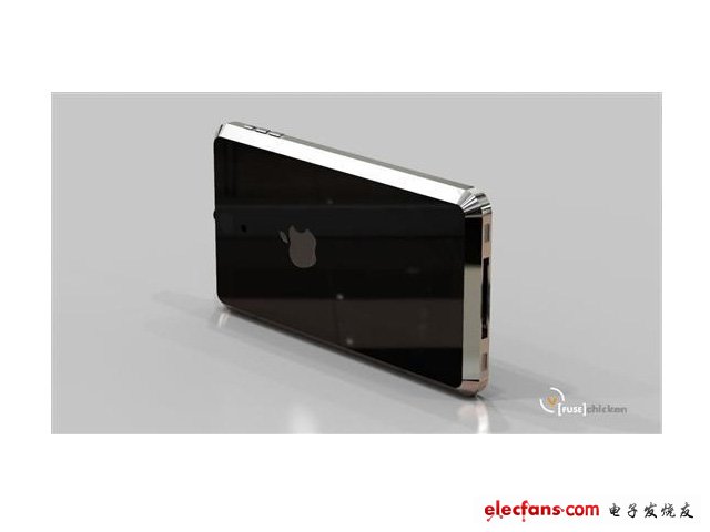 這款概念版的iPhone 5采用了液態(tài)金屬外殼和4英寸屏幕的設計