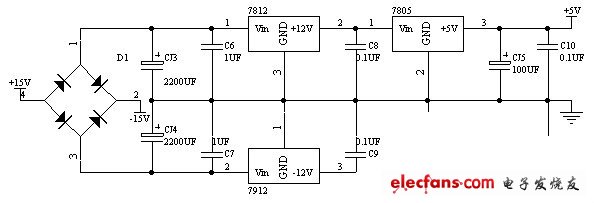 圖3 系統電源電路圖