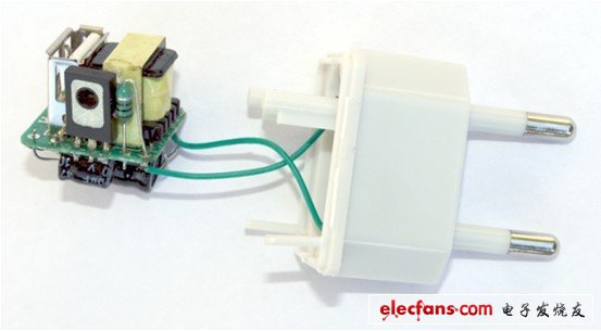 這個電源本身小于一立方英寸。以下的圖片展示其主要元器件