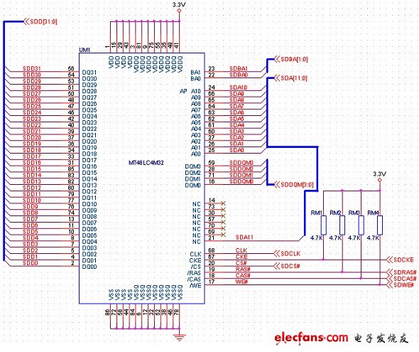 高速SDRAM存儲器接口電路設計（Altera FPGA開發板）