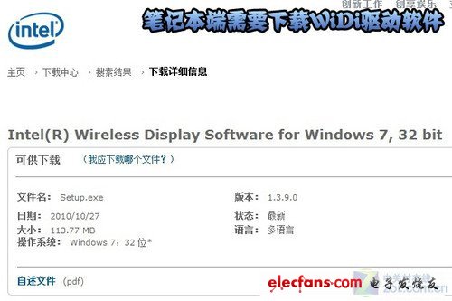 無線你的無限 英特爾Widi技術全揭秘