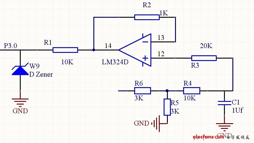 圖4 電壓信號采集電路