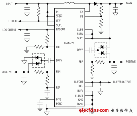 MAX1778,MAX1880,MAX1881,MAX1882,MAX1883,MAX1884,MAX1885:典型工作電路