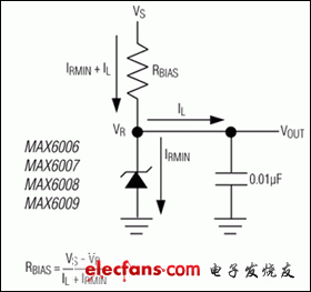 MAX6006,MAX6007,MAX6008,MAX6009:典型工作電路