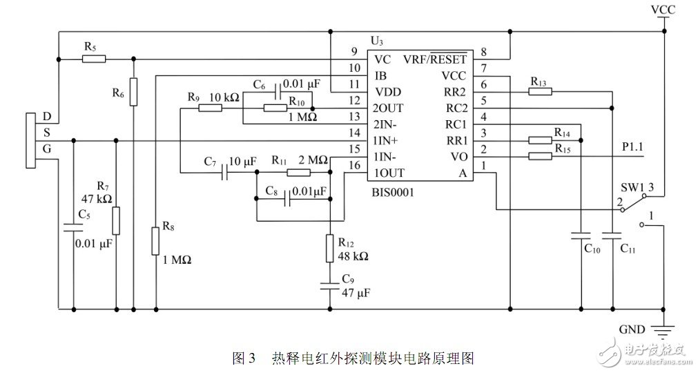 熱釋電紅外探測模塊