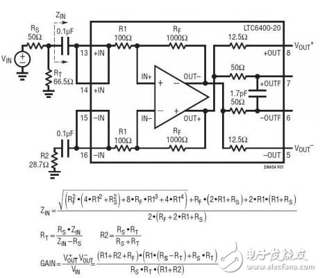 采用固定增益集成型電阻器實現至差分放大器的阻抗匹配 Impedance Matching for a Differential Amplifier with Fixed Gain Integrated Resistors