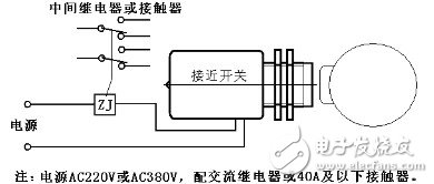 兩線制接近開關(guān)的基本接線圖