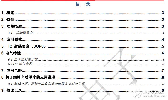 AR201 2鍵電容式觸摸IC_規格書_V2.2