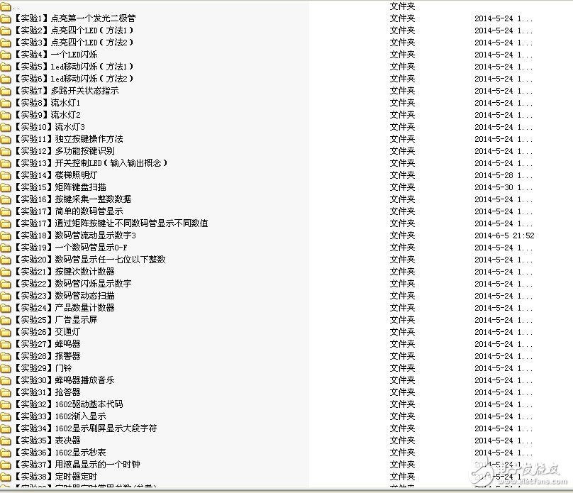51單片機超經典實驗例程115例