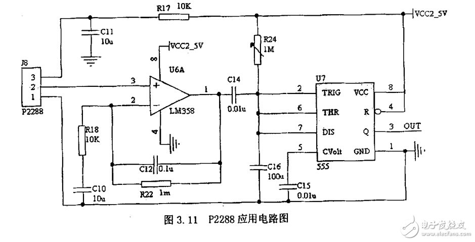 人體接近監測--P2288應用電路圖