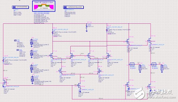 Differential Gilbert Downconverter電路設計