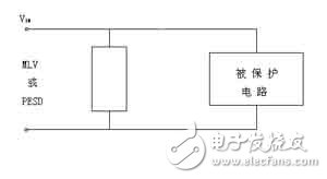 過壓保護元件工作電路 