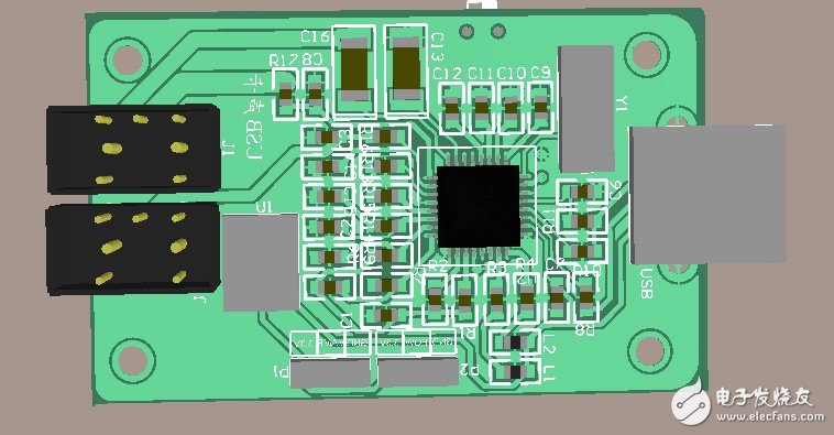 　　接下來是PCB的設計圖：