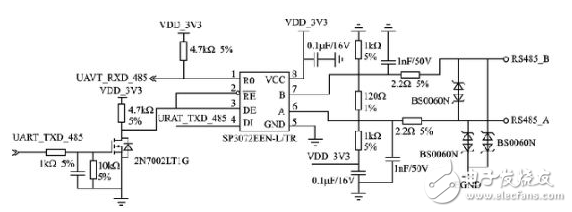 硬件控制RS485電路圖設(shè)計
