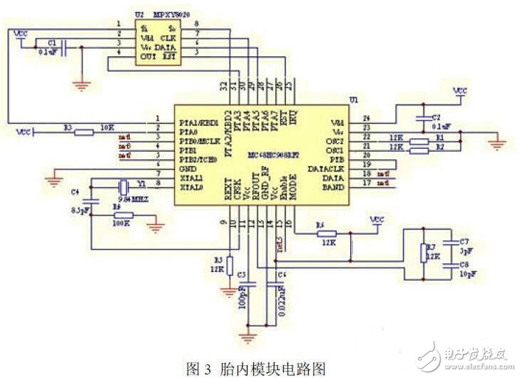 基于CAN總線的輪胎智能實時監(jiān)控系統(tǒng)電路設計