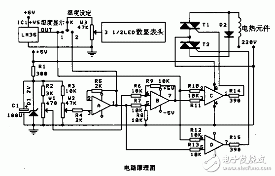 數顯溫控器電路圖大全（五款數顯溫控器電路設計原理圖詳解）
