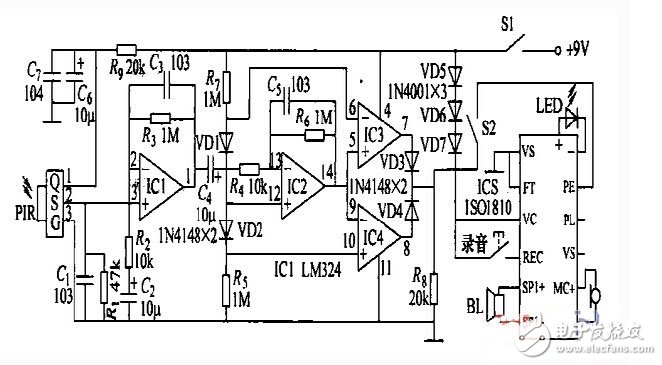 人體感應自動解說電路設計