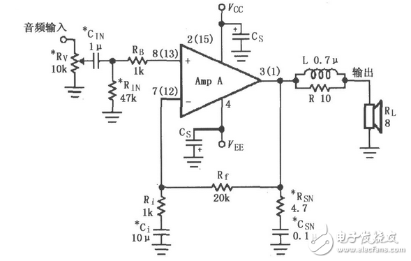 基于LM4730的輔助音頻功率放大電路設(shè)計