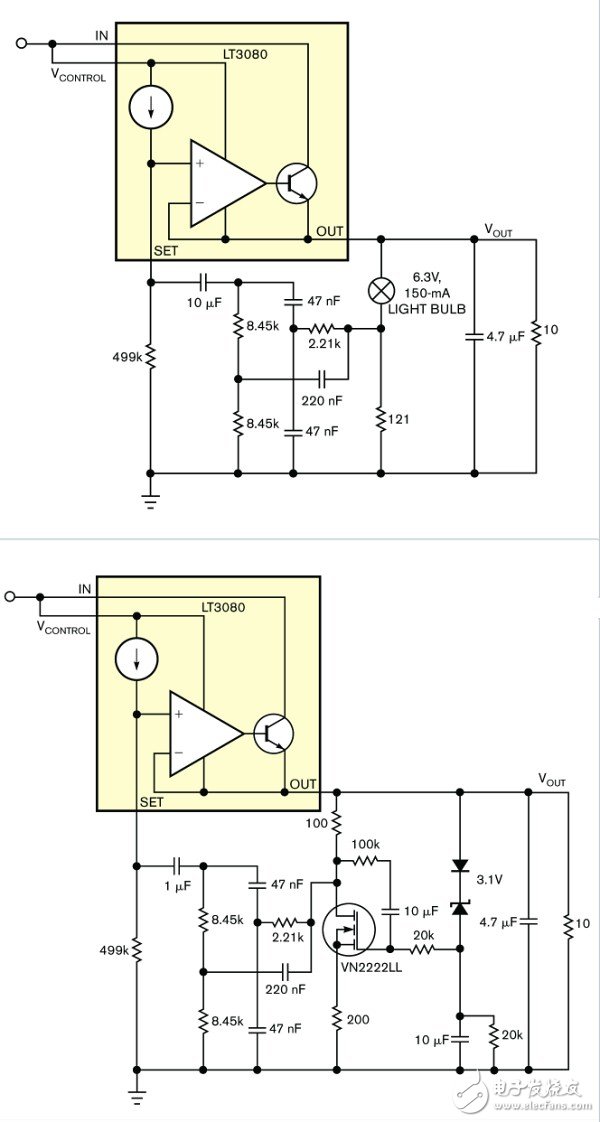 用作直流偏置交流源的雙T型功率振蕩電路設計