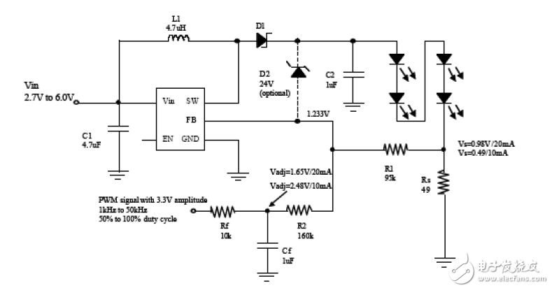 白光LED電源系統電路模塊設計