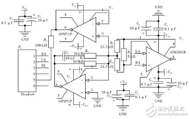 采用STM32的心電采集系統電路設計