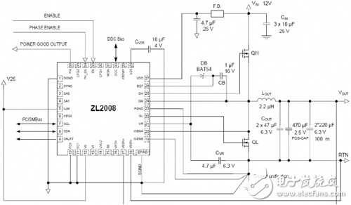 基于ZL2008數字DC-DC電源控制電路設計