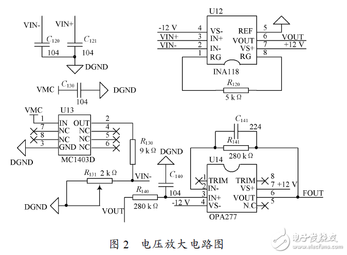 鉑熱電阻溫度測量系統硬件電路 —電路圖天天讀（65）