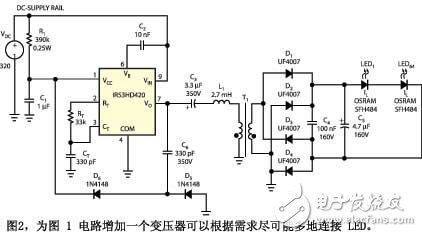 深入解析CFL鎮流器IC驅動LED應用電路