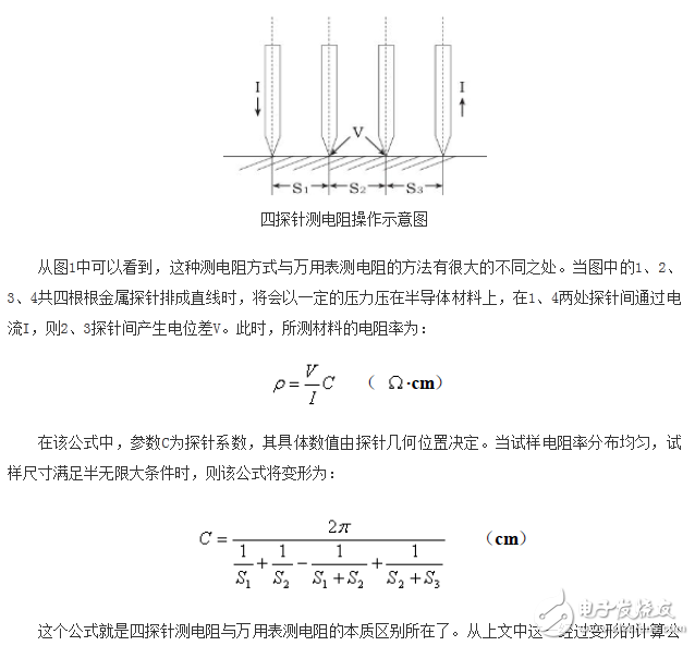 如何區分萬用表測電阻和四探針測電阻？