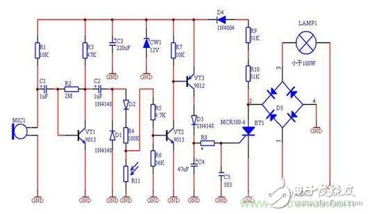 電路分享：聲光控節(jié)電開關(guān)電路設(shè)計
